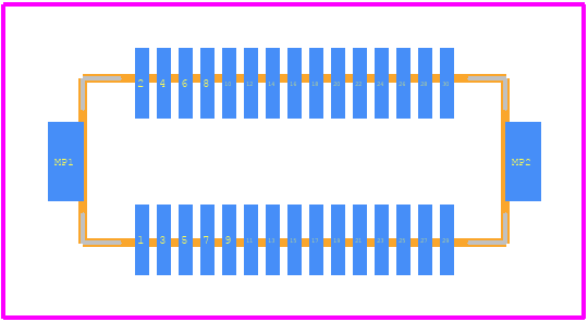 DF12B(3.5)-30DP-0.5V(86) - Hirose PCB footprint - Other - Other - DF12B(3.5)-30DP-0.5V(86)-2