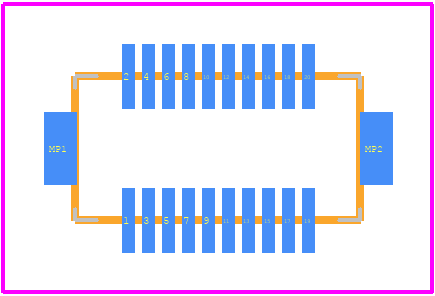 DF12B-20DS-0.5V(86) - Hirose PCB footprint - Other - Other - DF12B-20DS-0.5V(86)-2