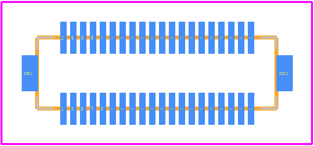 DF12B-40DS-0.5V(86) - Hirose PCB footprint - Other - Other - DF12B-40DS-0.5V(86)-1