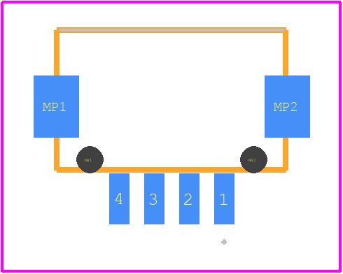 DF13-4P-1.25H(20) - Hirose PCB footprint - Other - Other - DF13-4P-1.25H(20)-4