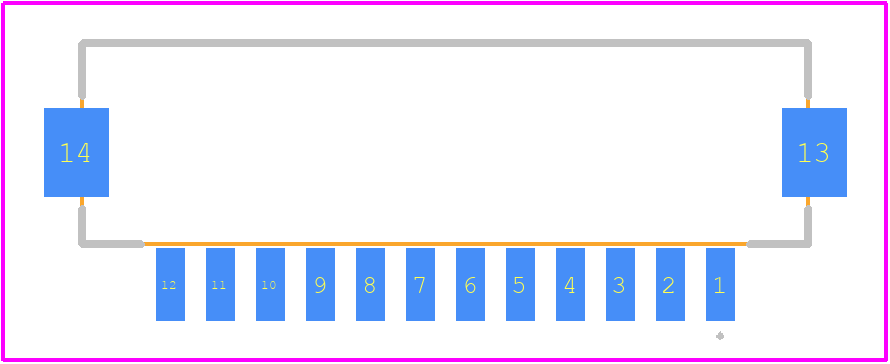 DF13A-12P-1.25H(21) - Hirose PCB footprint - Other - Other - DF13A-12P-1.25H(21)-2
