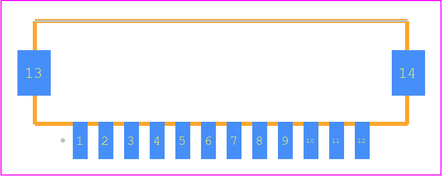 DF13A-12P-1.25H(51) - Hirose PCB footprint - Other - Other - DF13A-12P-1.25H(51)