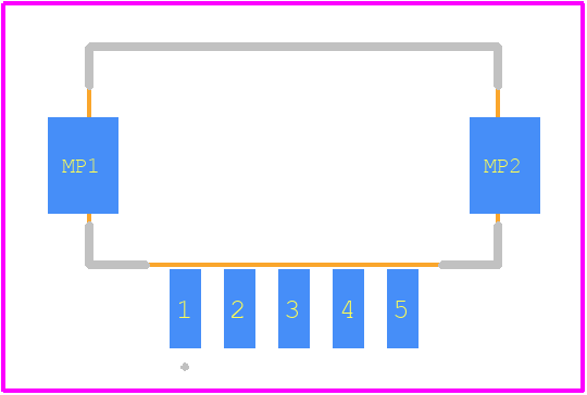 DF13A-5P-1.25H(51) - Hirose PCB footprint - Other - Other - DF13A-5P-1.25H(51)