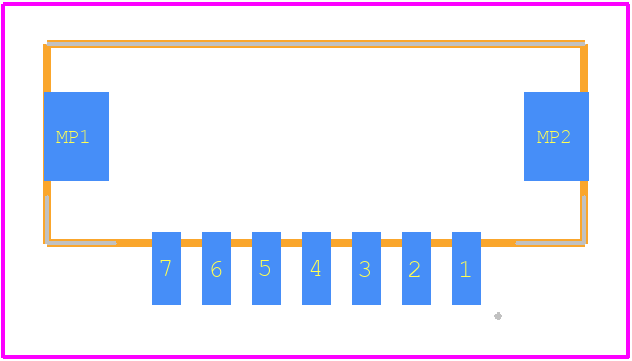 DF13A-7P-1.25H(21) - Hirose PCB footprint - Other - Other - DF13A-7P-1.25H(21)-2