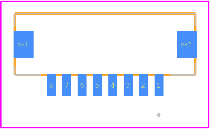 DF13A-8P-1.25H(21) - Hirose PCB footprint - Other - Other - DF13A-8P-1.25H(21)-1