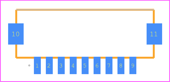 DF13A-9P-1.25H(51) - Hirose PCB footprint - Other - Other - DF13A-9P-1.25H(51)