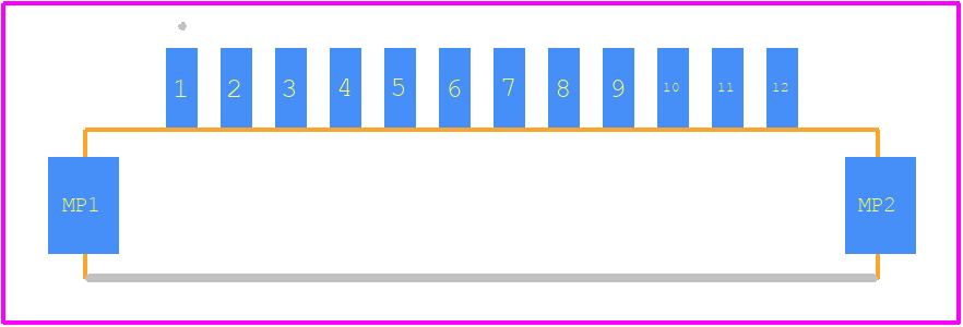 DF13C-12P-1.25V(51) - Hirose PCB footprint - Other - Other - DF13C-12P-1.25V(51)-2