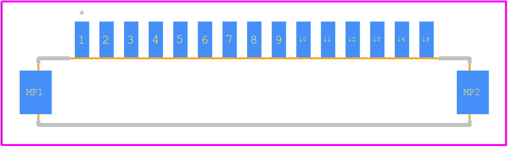 DF13C-15P-1.25V(51) - Hirose PCB footprint - Other - Other - DF13C-15P-1.25V(51)-2