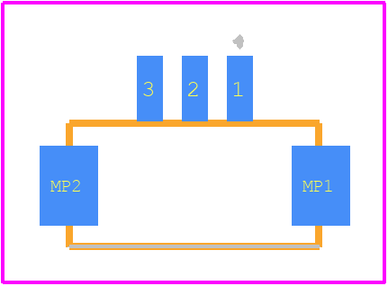 DF13C-3P-1.25V(51) - Hirose PCB footprint - Other - Other - DF13C-3P-1.25V(51)-1