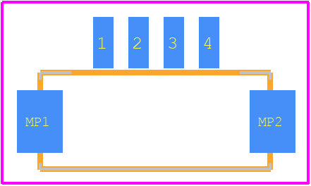 DF13C-4P-1.25V(20) - Hirose PCB footprint - Other - Other - DF13C-4P-1.25V(20)-1