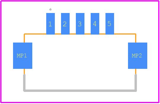 DF13C-5P-1.25V(51) - Hirose PCB footprint - Other - Other - DF13C-5P-1.25V(51)-3