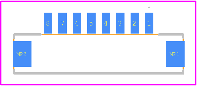 DF13C-8P-1.25V(21) - Hirose PCB footprint - Other - Other - DF13C-8P-1.25V(21)-1