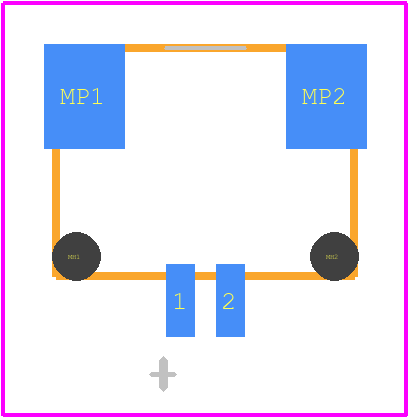DF14-2P-1.25H(55) - Hirose PCB footprint - Other - Other - DF14-2P-1.25H(55)-2