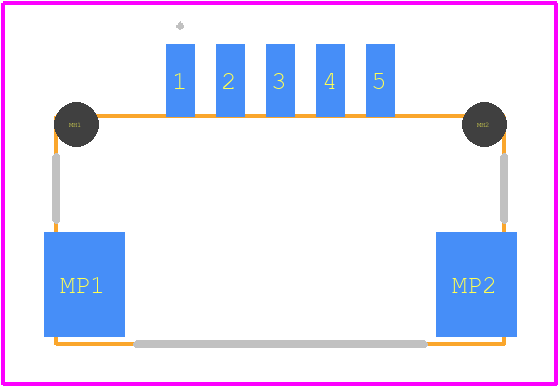 DF14-5P-1.25H(55) - Hirose PCB footprint - Other - Other - DF14-5P-1.25H(55)-1