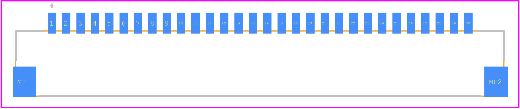 DF14A-30P-1.25H(55) - Hirose PCB footprint - Other - Other - DF14A-30P-1.25H(55)