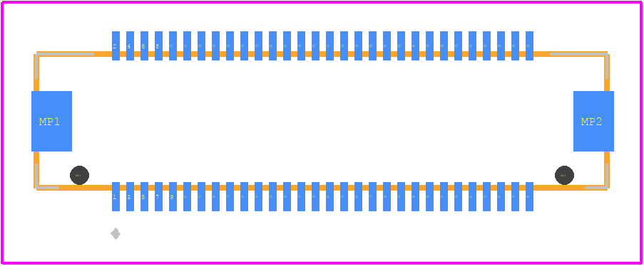 DF17(3.0)-60DS-0.5V(57) - Hirose PCB footprint - Other - Other - DF17(3.0)-60DS-0.5V(57)-1