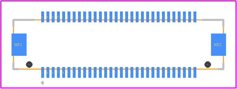 DF17(4.0)-60DS-0.5V(57) - Hirose PCB footprint - Other - Other - DF17(4.0)-60DS-0.5V(57)-2