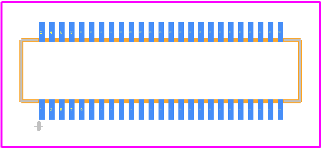 DF23C-50DP-0.5V(92) - Hirose PCB footprint - Other - Other - DF23C-50DP-0.5V(92)-1