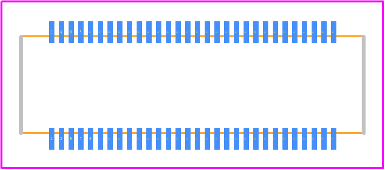 DF23C-60DS-0.5V(51) - Hirose PCB footprint - Other - Other - DF23C-60DS-0.5V