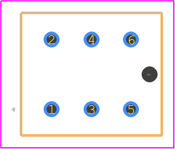 DF33-6DP-3.3DSA(24) - Hirose PCB footprint - Other - Other - DF33-6DP-3.3DSA(24)-3