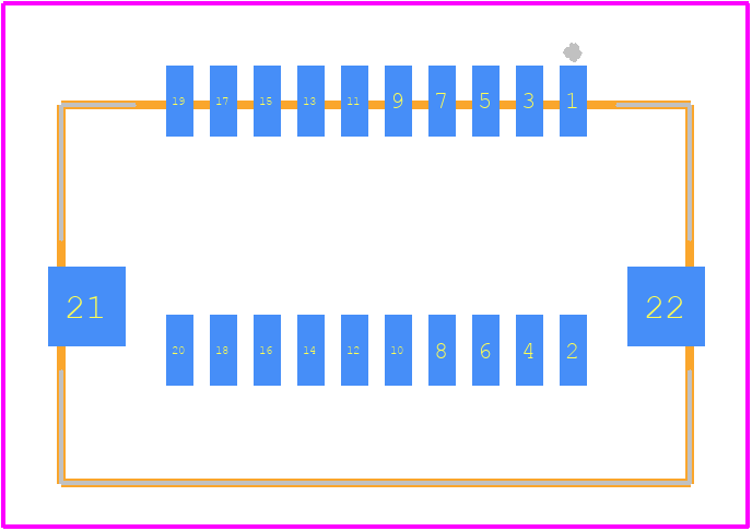 DF50-20DP-1H(51) - Hirose PCB footprint - Other - Other - DF50-20DP-1H(51)-2