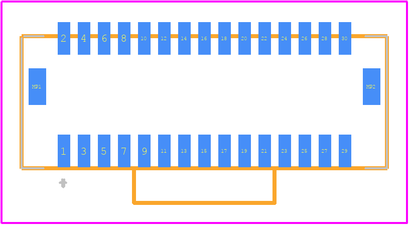 DF50-30DP-1V(51) - Hirose PCB footprint - Other - Other - DF50-30DP-1V(51)-5
