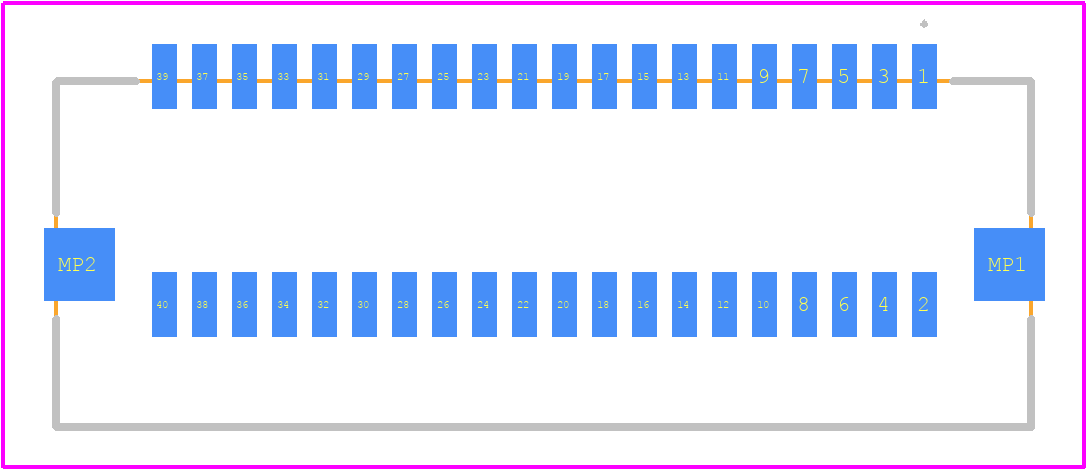 DF50-40DP-1H(51) - Hirose PCB footprint - Other - Other - DF50-40DP-1H(51)-1