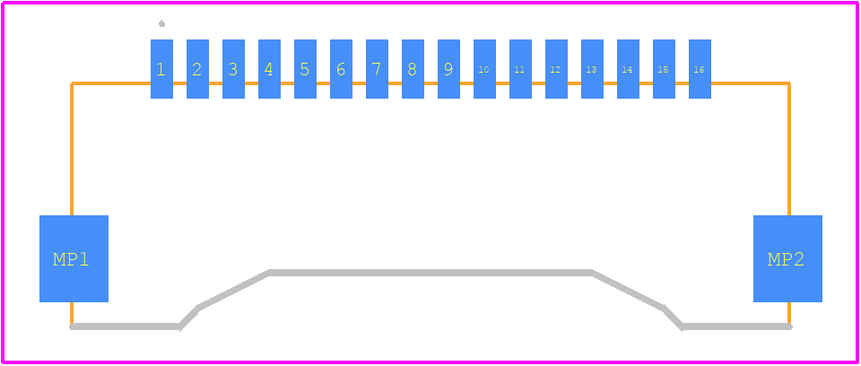 DF50A-16P-1H(51) - Hirose PCB footprint - Other - Other - DF50A-16P-1H(51)-2