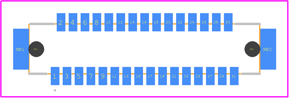DF9-31P-1V(69) - Hirose PCB footprint - Other - Other - DF9-31P-1V(69)-2