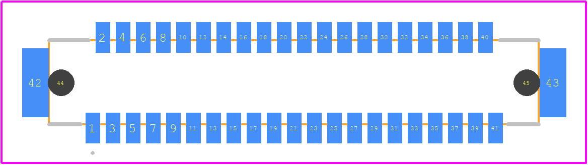 DF9-41P-1V(32) - Hirose PCB footprint - Other - Other - DF9-41P-1V(32)-1