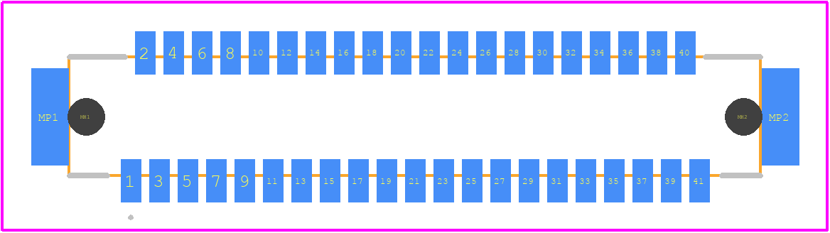 DF9-41P-1V(69) - Hirose PCB footprint - Other - Other - DF9-41P-1V(69)-1