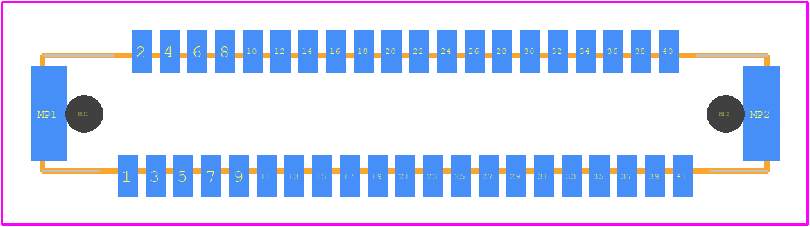 DF9-41S-1V(32) - Hirose PCB footprint - Other - Other - DF9-41S-1V(32)-2
