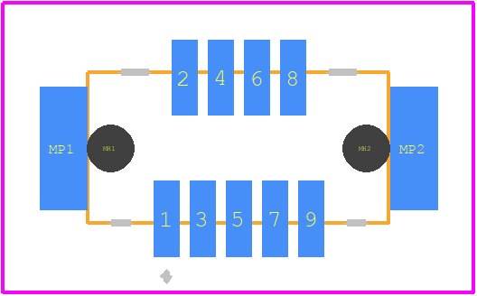 DF9-9P-1V(32) - Hirose PCB footprint - Other - Other - DF9-9P-1V(32)