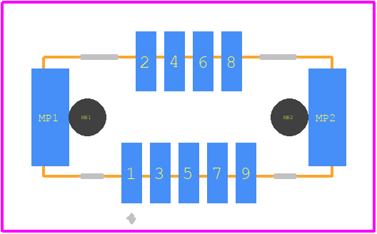 DF9-9S-1V(32) - Hirose PCB footprint - Other - Other - DF9-9S-1V(32)-1