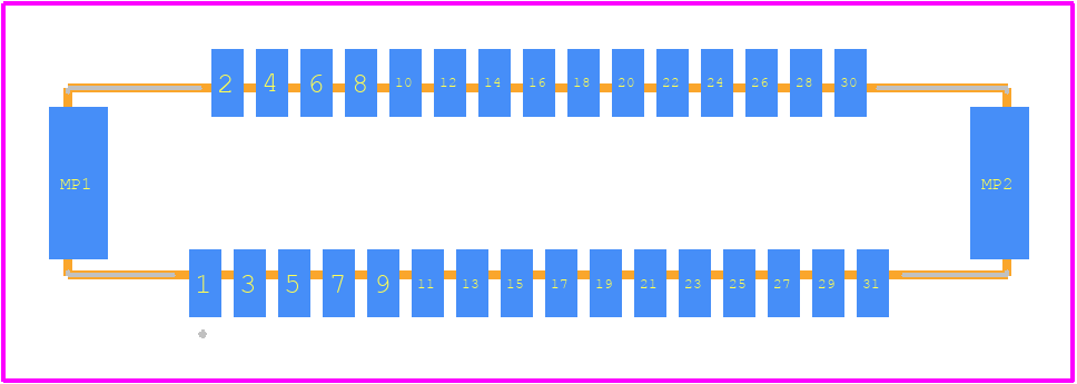 DF9B-31S-1V(32) - Hirose PCB footprint - Other - Other - DF9B-31S-1V(32)-2