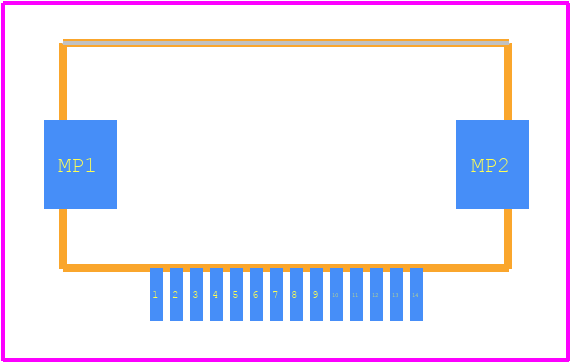 FH12-14S-0.5SH(55) - Hirose PCB footprint - Other - Other - FH12-14S-0.5SH(55)-2