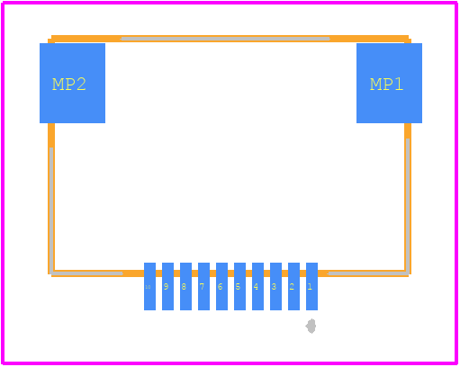 FH28-10S-0.5SH(05) - Hirose PCB footprint - Other - Other - FH28-10S-0.5SH(05)-1