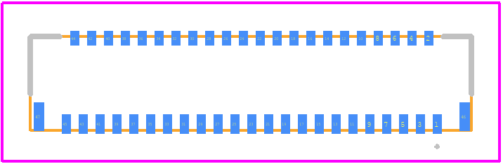 FH39-45S-0.3SHW(10) - Hirose PCB footprint - Other - Other - FH39-45S-0.3SHW(10)-3