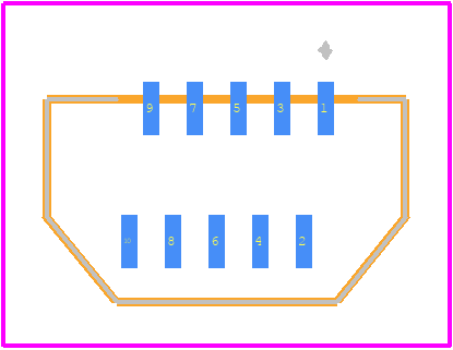 FH40-10S-0.5SV - Hirose PCB footprint - Other - Other - FH40-10S-0.5SV-1