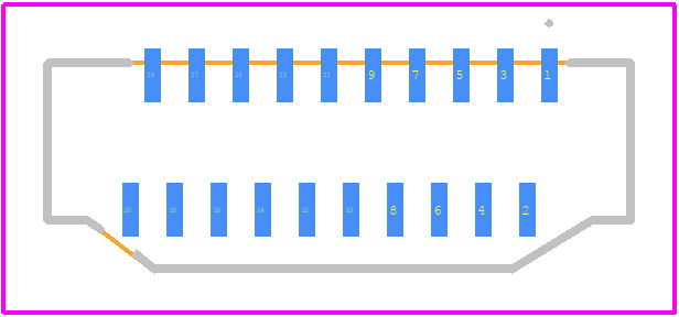 FH40-20S-0.5SV - Hirose PCB footprint - Other - Other - FH40-20S-0.5SV-4