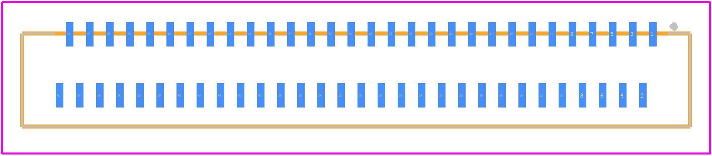 FH40-60S-0.5SV - Hirose PCB footprint - Other - Other - FH40-60S-0.5SV-1