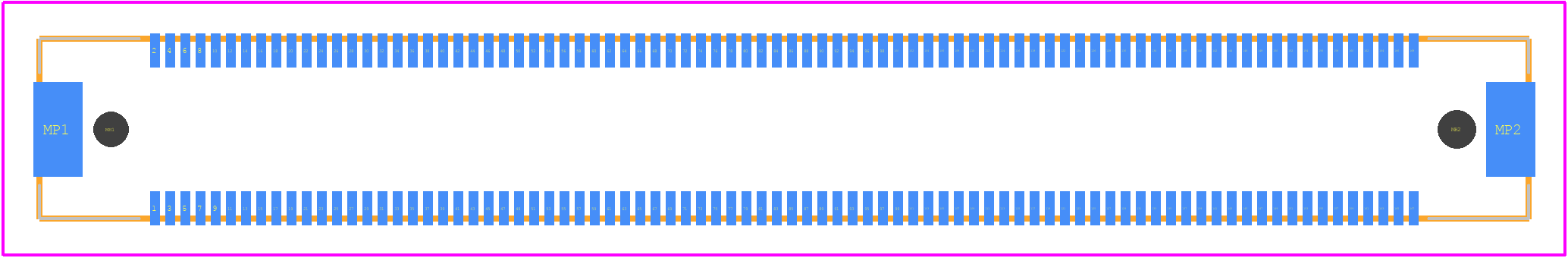 FX10A-168P-SV1(71) - Hirose PCB footprint - Other - Other - FX10A-168P-SV1(71)