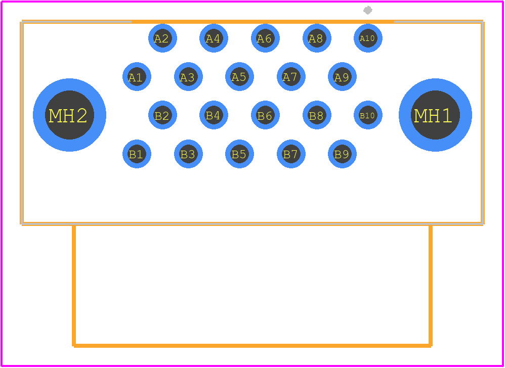 FX2-20S-1.27DSL(71) - Hirose PCB footprint - Other - Other - FX2-20S-1.27DSL(71)