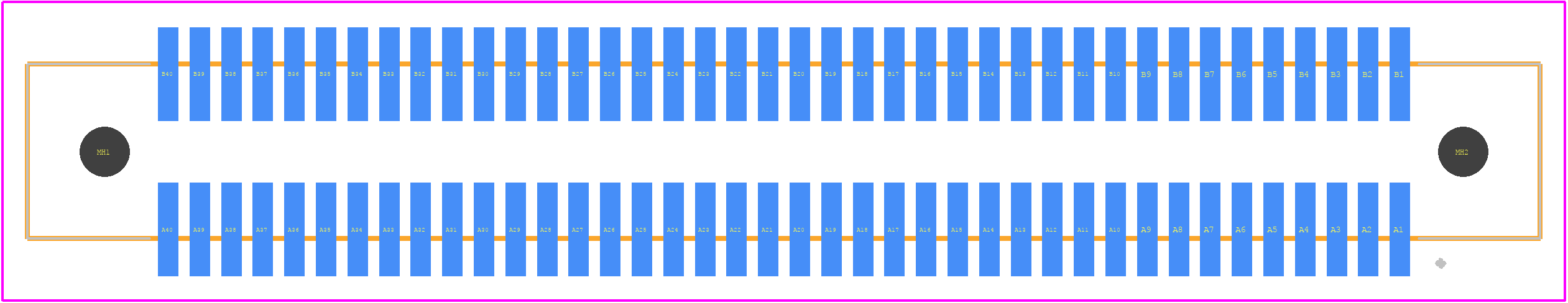FX2-80S-1.27SV(71) - Hirose PCB footprint - Other - Other - FX2-80S-1.27SV(71)-3