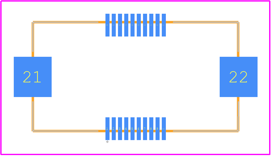 FX20-20P-0.5SV15 - Hirose PCB footprint - Other - Other - FX20-20P-0.5SV15-2