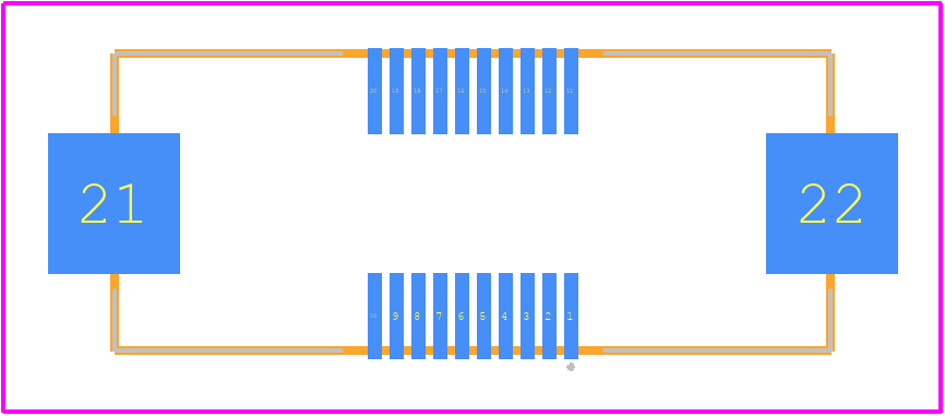 FX20-20S-0.5SV - Hirose PCB footprint - Other - Other - FX20-20S-0.5SV-2