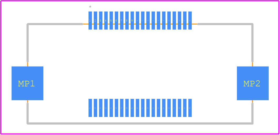 FX20-40S-0.5SH - Hirose PCB footprint - Other - Other - FX20-40S-0.5SH-2