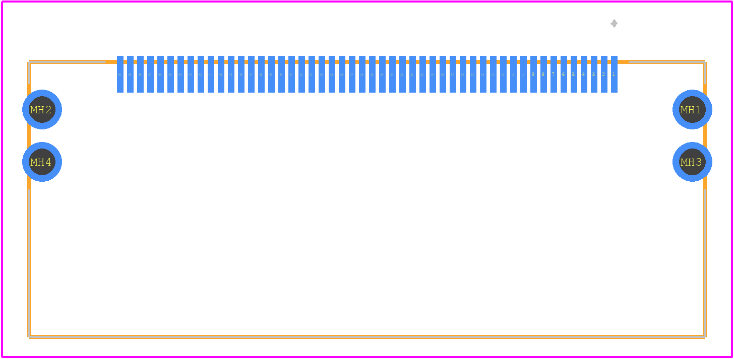 FX22-50P-0.5SH - Hirose PCB footprint - Other - Other - FX22-50P-0.5SH-2