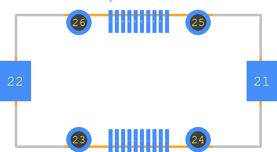 FX23L-20S-0.5SV - Hirose PCB footprint - Other - Other - FX23L-20S-0.5SV