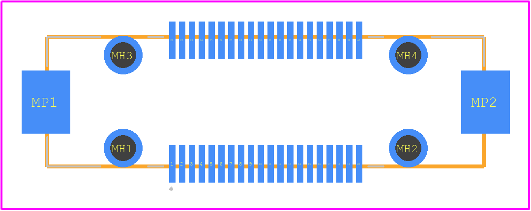 FX23L-40P-0.5SV12 - Hirose PCB footprint - Other - Other - FX23L-40P-0.5SV12-2